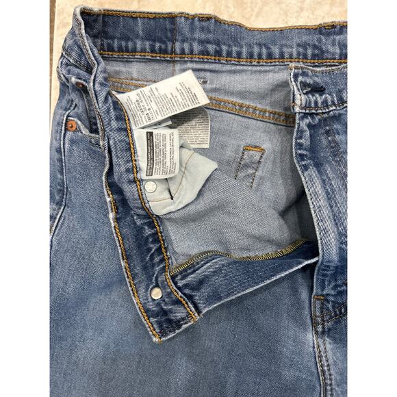 Levi’s 505 Men’s Jeans Blue Regular Fit Straight Leg 36x32 - Picture 2 of 4